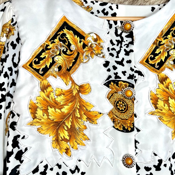 Vintage Davinchy Pleated Dress - Picture 4 of 6